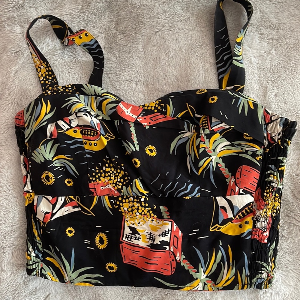 Trashy Diva Pirate Treasure Trixie top original flat rayon